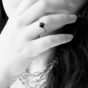 Elegant Black Stone Ring